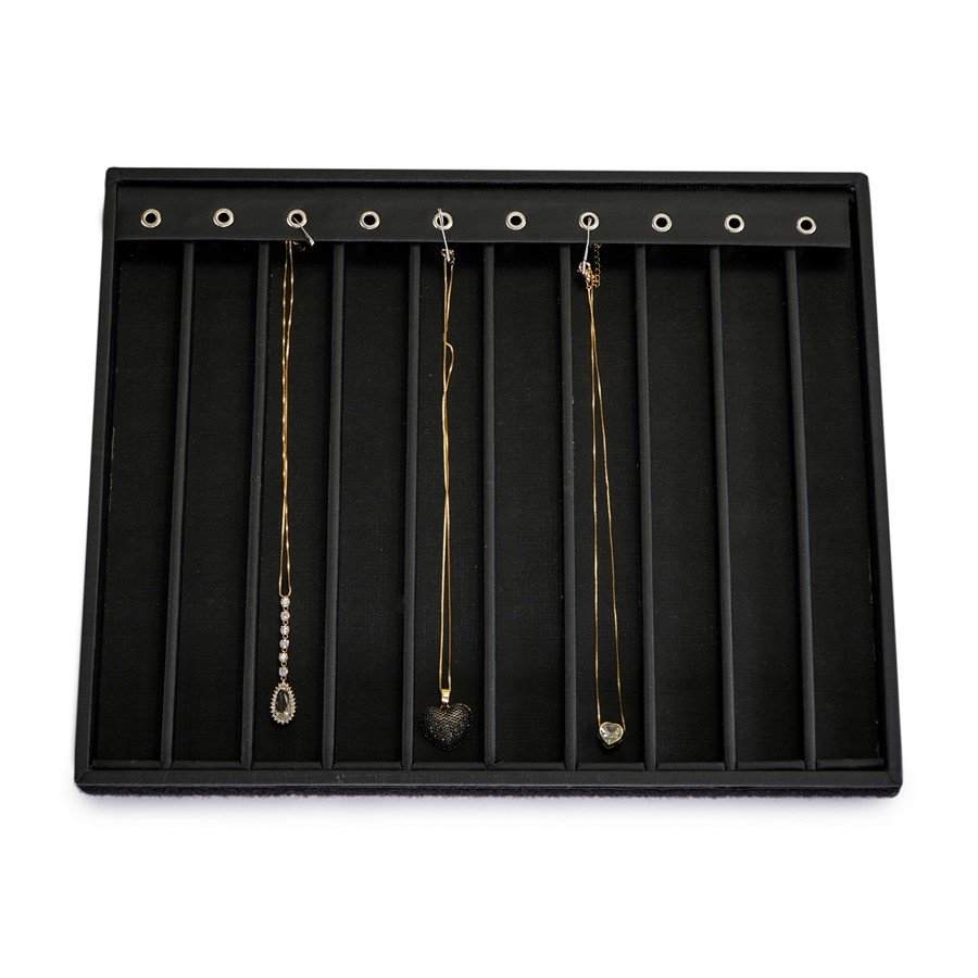 Bandeja Grande Expositora para Pulseiras - 29,5x36,5x2,3 cm. Dunny Preto