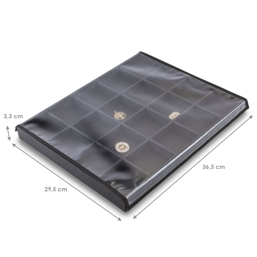 Bandeja Grande Expositora para Joias - 29,5x36,5x3,3 cm. Dunny Preto