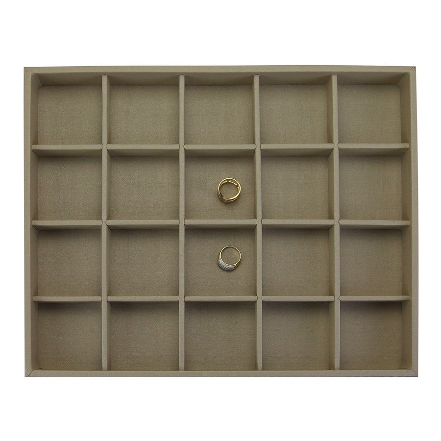 Bandeja Grande Expositora para Joias - 29,5x36,5x3,3 cm. Dunny Champagne