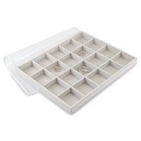 Bandeja Grande Expositora para Joias - 29,5x36,5x3,3 cm. Dunny Off White