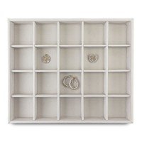 Bandeja Grande Expositora para Joias - 29,5x36,5x3,3 cm. Dunny Off White