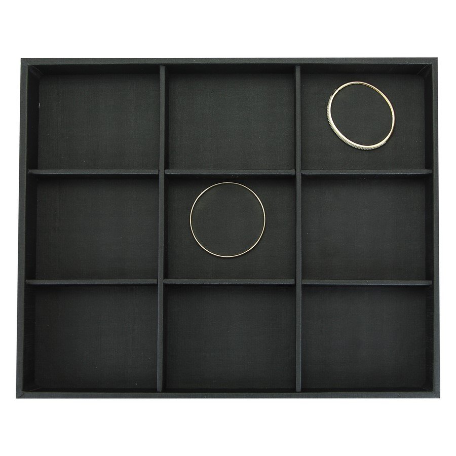 Bandeja Grande Expositora para Joias - 29,5x36,5x3,3 cm. Dunny Preto