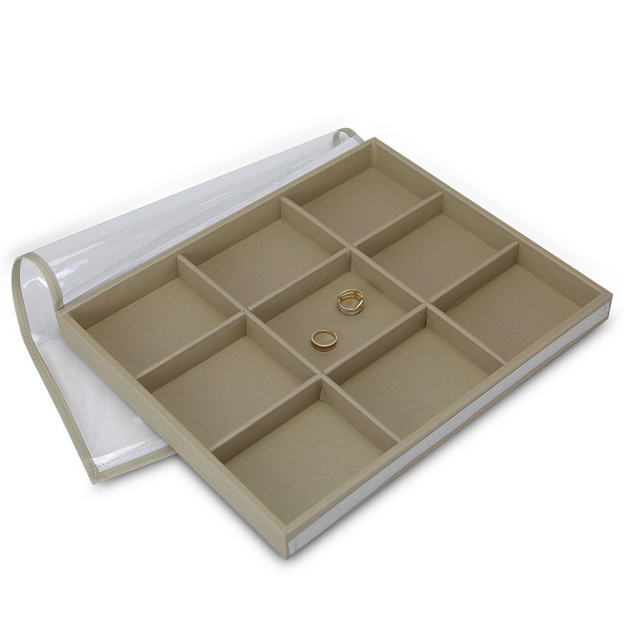 Bandeja Grande Expositora para Joias - 29,5x36,5x3,3 cm. Dunny Champagne