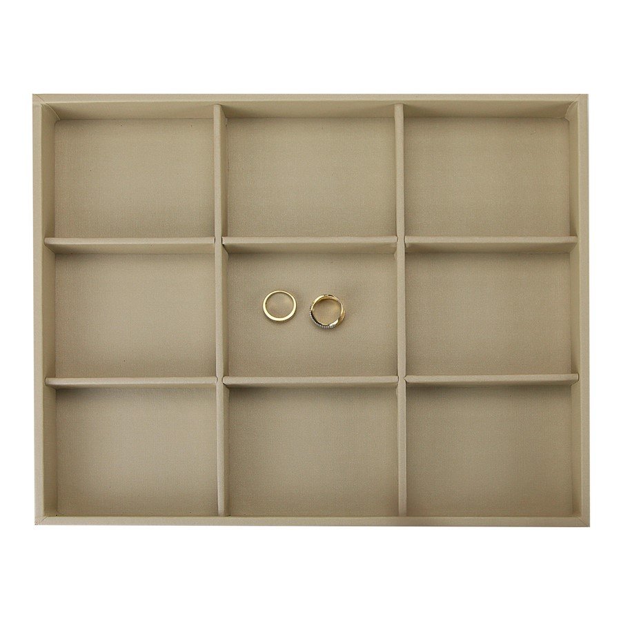 Bandeja Grande Expositora para Joias - 29,5x36,5x3,3 cm. Dunny Champagne