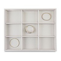 Bandeja Grande Expositora para Joias - 29,5x36,5x3,3 cm. Dunny Off White