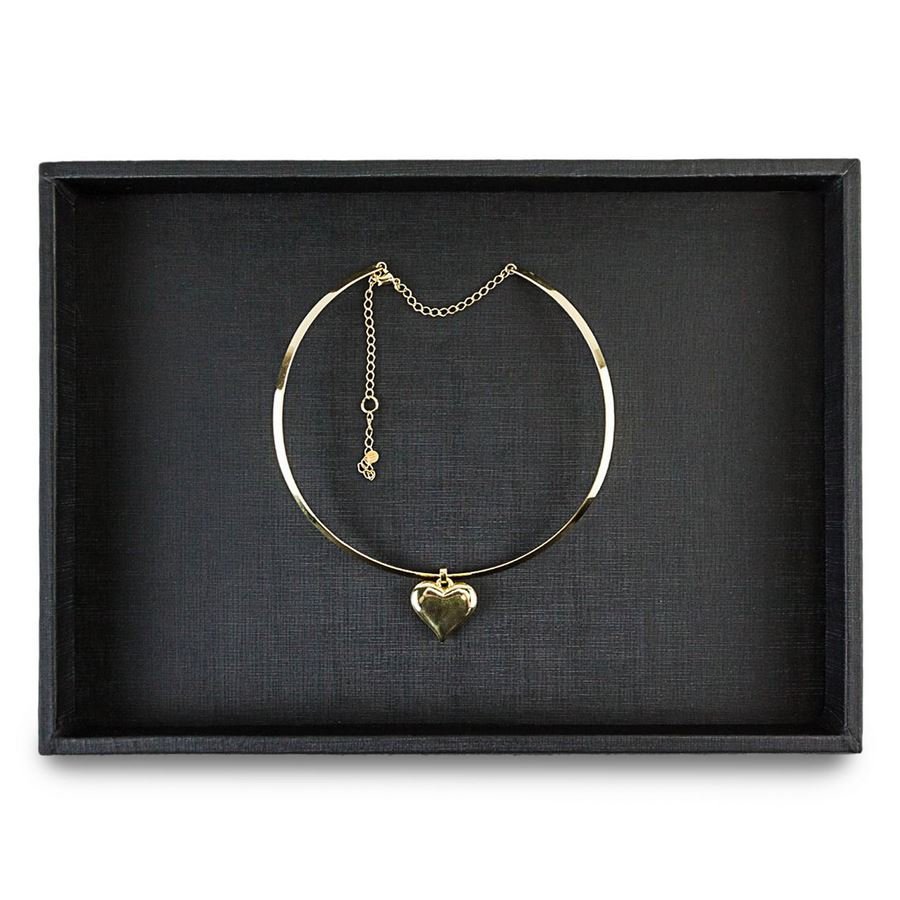 Bandeja Média Expositora para Joias - 21,5x29,5x2,3 cm. Dunny Preto