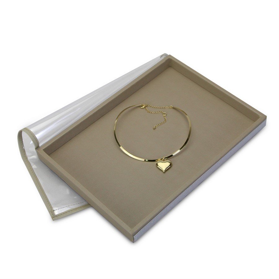 Bandeja Média Expositora para Joias - 21,5x29,5x2,3 cm. Dunny Champagne
