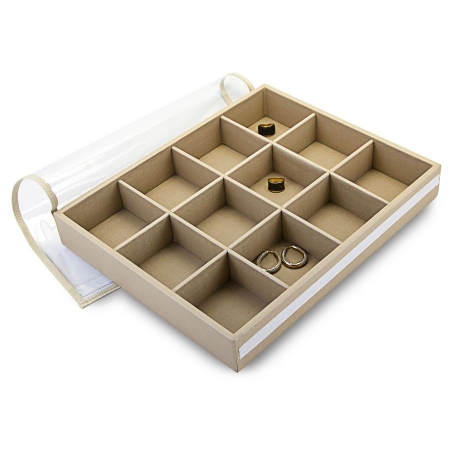 Bandeja Grande Expositora para Joias - 29,5x36,5x5,3 cm. Dunny Champagne