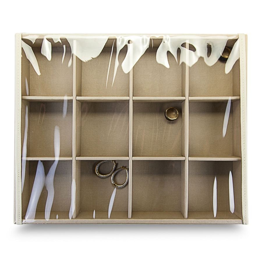 Bandeja Grande Expositora para Joias - 29,5x36,5x5,3 cm. Dunny Champagne