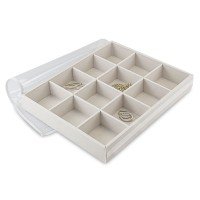 Bandeja Grande Expositora para Joias - 29,5x36,5x5,3 cm. Dunny Off White