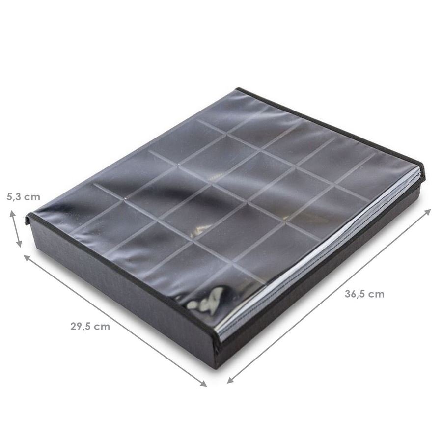 Bandeja Grande Expositora para Joias - 29,5x36,5x5,3 cm. Dunny Preto