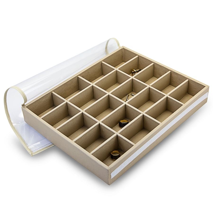 Bandeja Grande Expositora para Joias - 29,5x36,5x5,3 cm. Dunny Champagne