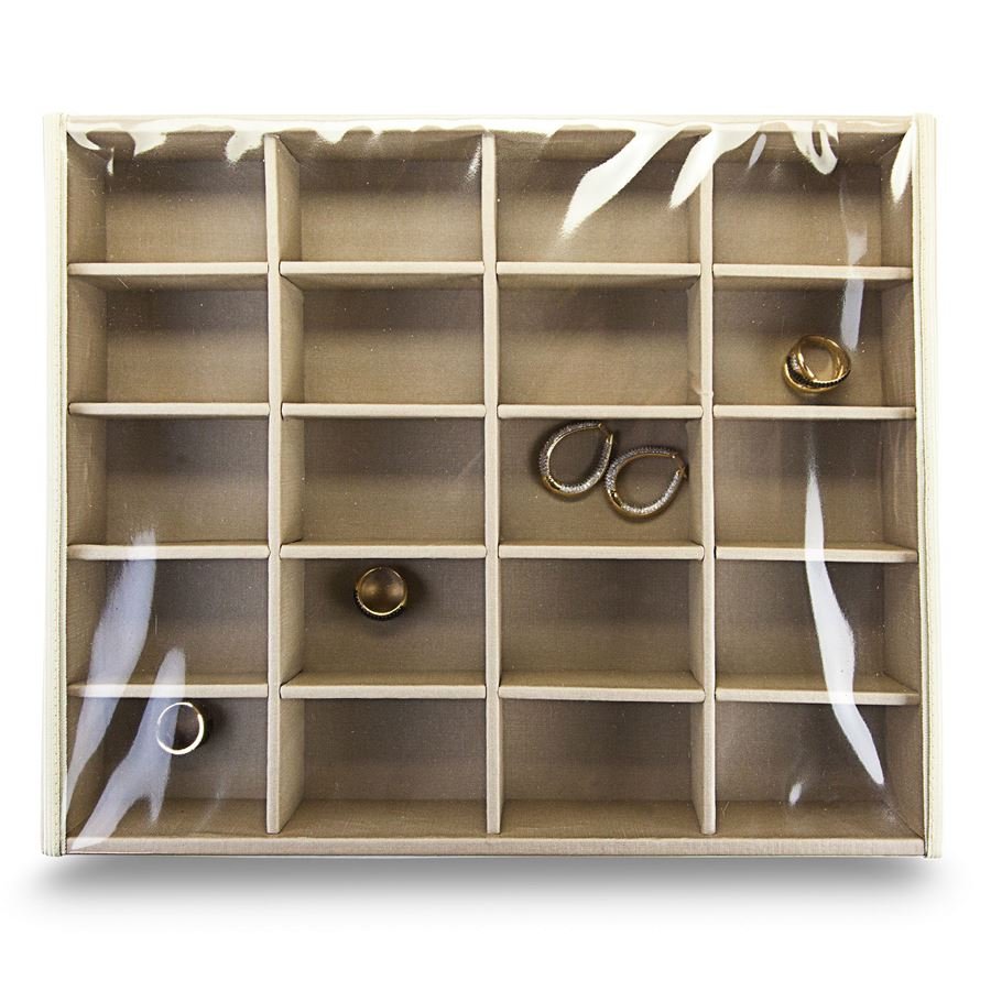 Bandeja Grande Expositora para Joias - 29,5x36,5x5,3 cm. Dunny Champagne