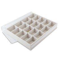 Bandeja Grande Expositora para Joias - 29,5x36,5x5,3 cm. Dunny Off White