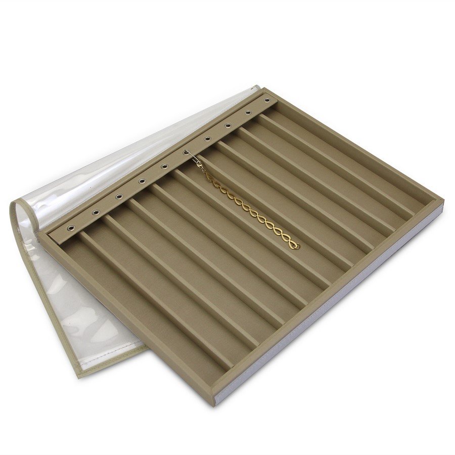 Bandeja Grande Expositora para Pulseiras - 29,5x36,5x2,3 cm. Dunny Champagne