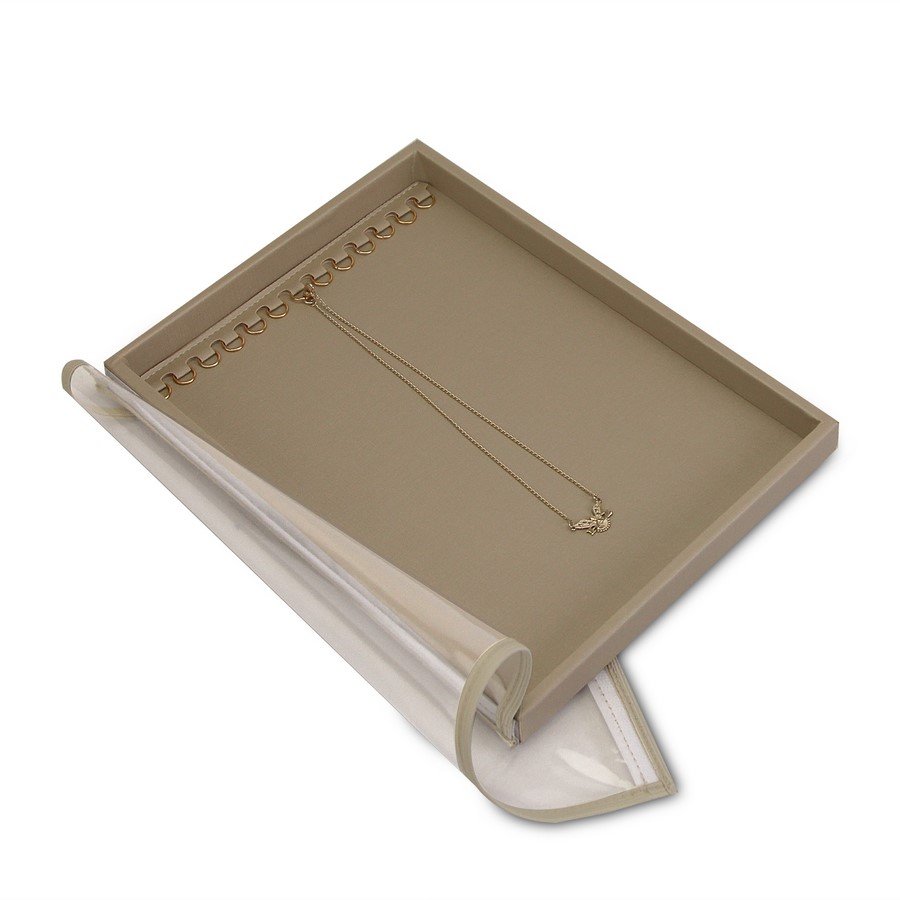 Bandeja Média Expositora para Correntes - 21,5x29,5x2,3 cm. Dunny Champagne