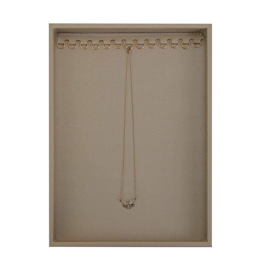 Bandeja Média Expositora para Correntes - 21,5x29,5x2,3 cm. Dunny Champagne