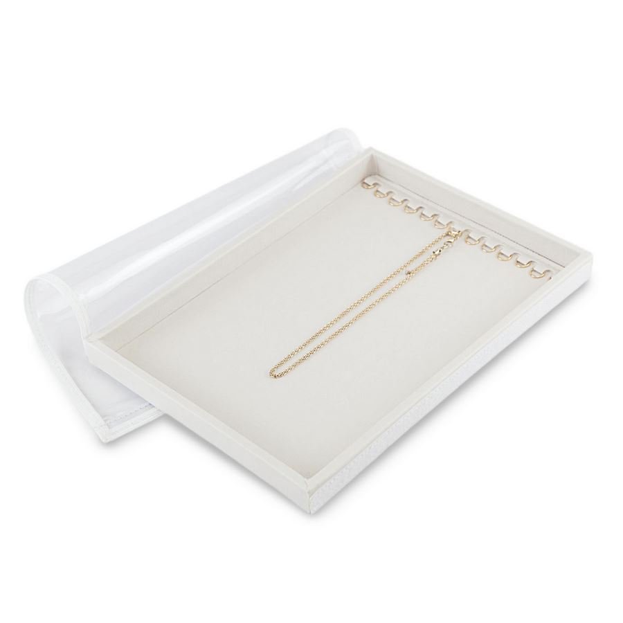 Bandeja Média Expositora para Correntes - 21,5x29,5x2,3 cm. Dunny Off White