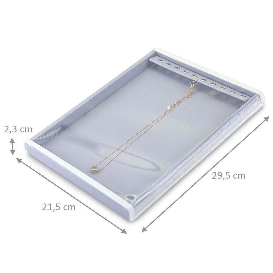 Bandeja Média Expositora para Correntes - 21,5x29,5x2,3 cm. Dunny Lavanda