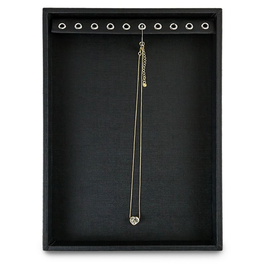 Bandeja Média Expositora para Correntes - 21,5x29,5x2,3 cm. Dunny Preto