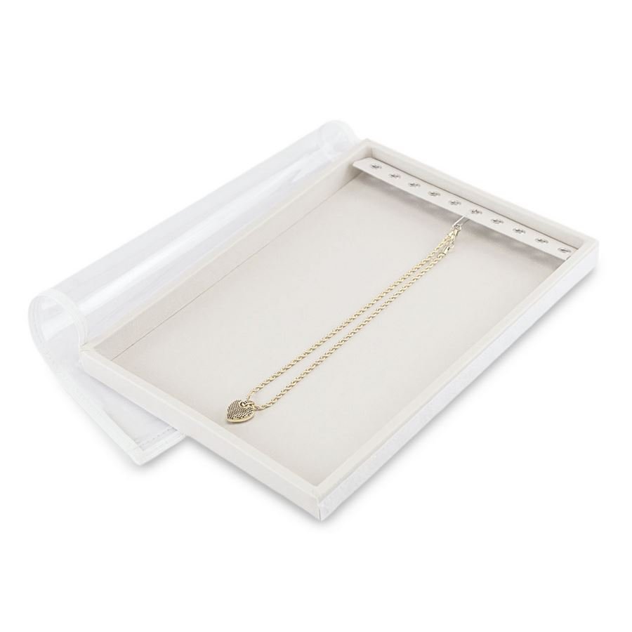 Bandeja Média Expositora para Correntes - 21,5x29,5x2,3 cm. Dunny Off White