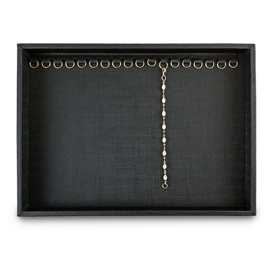 Bandeja Expositora Para Pulseiras-Média 21,5x29,5x2,3 cm Dunny Preto