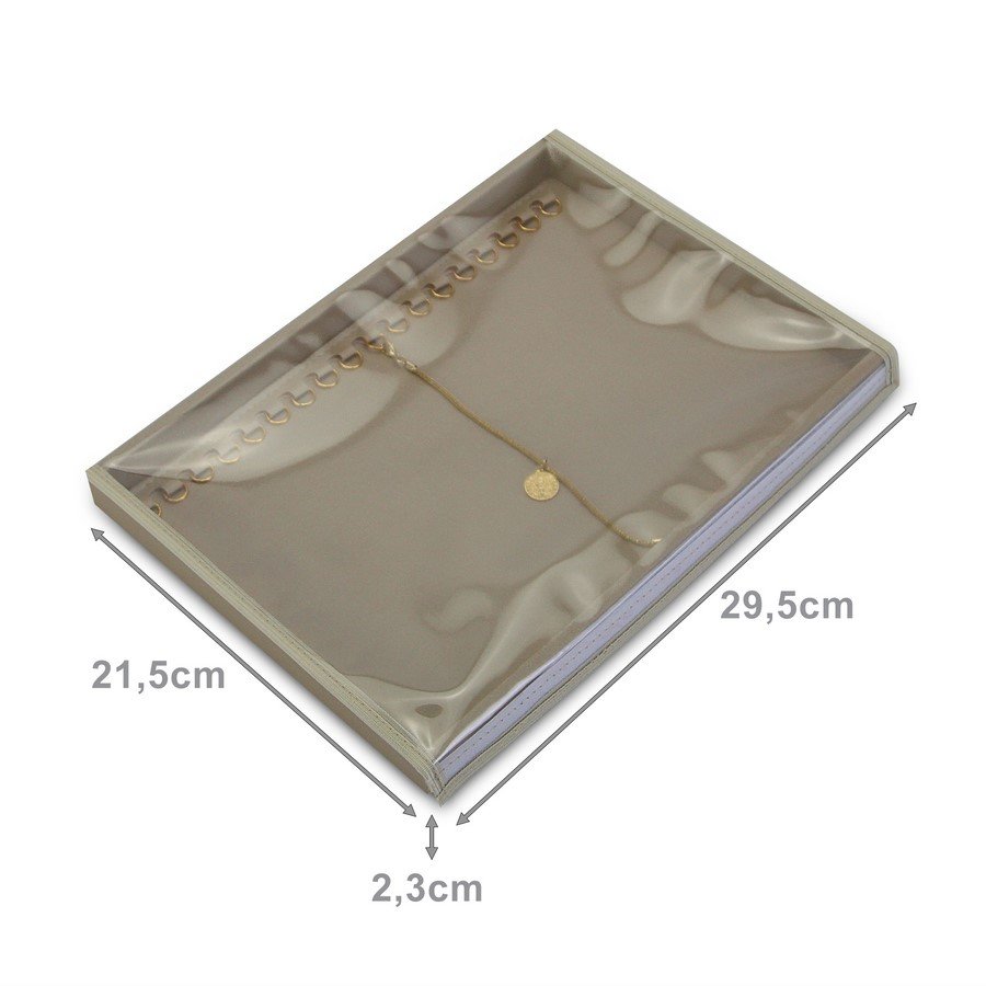 Bandeja Expositora Para Pulseiras-Média 21,5x29,5x2,3 cm Dunny Champagne