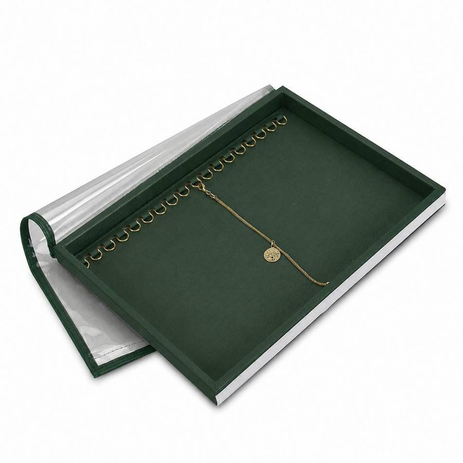Bandeja Expositora Para Pulseiras-Média 21,5x29,5x2,3 cm Dunny Verde