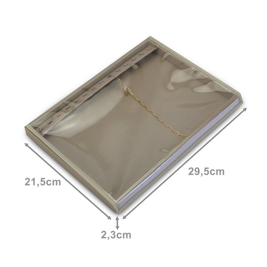 Bandeja Expositora Para Pulseiras com Ilhós 21,5x29,5x2,3 cm Dunny Champagne