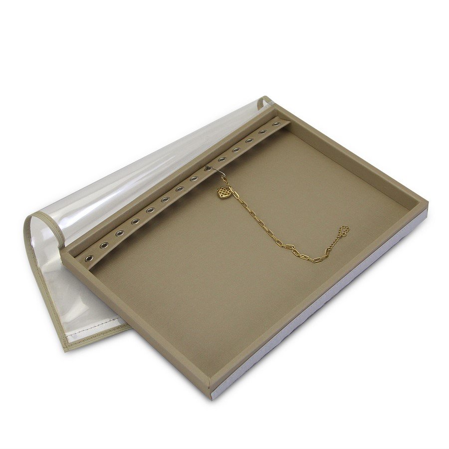 Bandeja Expositora Para Pulseiras com Ilhós 21,5x29,5x2,3 cm Dunny Champagne