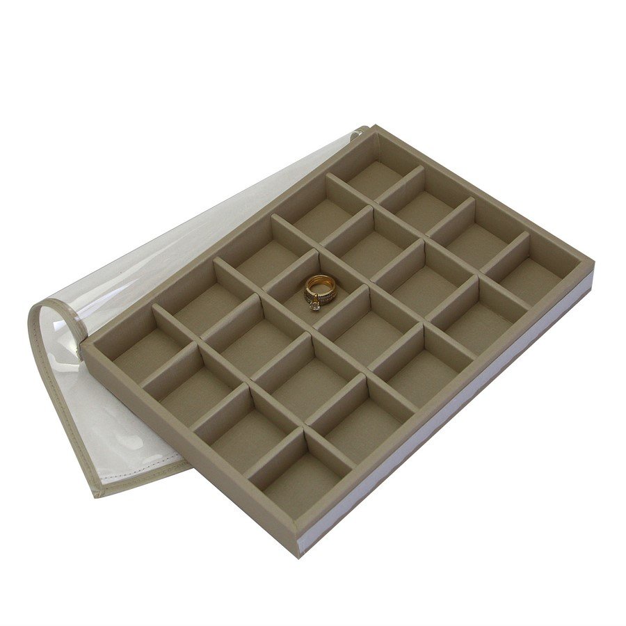 Bandeja Expositora Média-20 Espaços - 21,5x29,5x3,3 cm Dunny Champagne