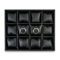 Bandeja Expositora Grande Para Relógios - 29,5x36,5x5 cm Dunny Preto