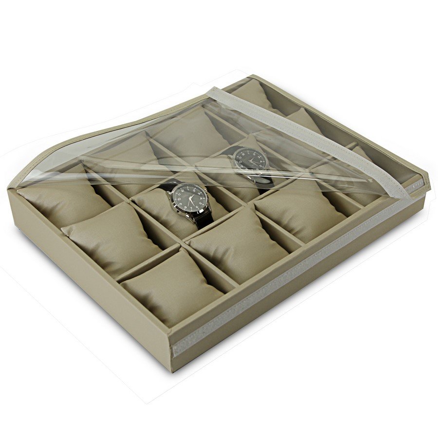 Bandeja Expositora Grande Para Relógios - 29,5x36,5x5 cm Dunny Champagne
