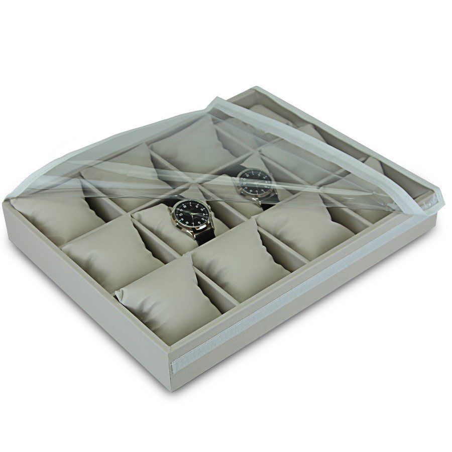 Bandeja Expositora Grande Para Relógios - 29,5x36,5x5 cm Dunny Off White