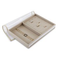 Bandeja Expositora Mista Lisa 21,5x29,5x3,3cm -32 fendas Dunny Champagne