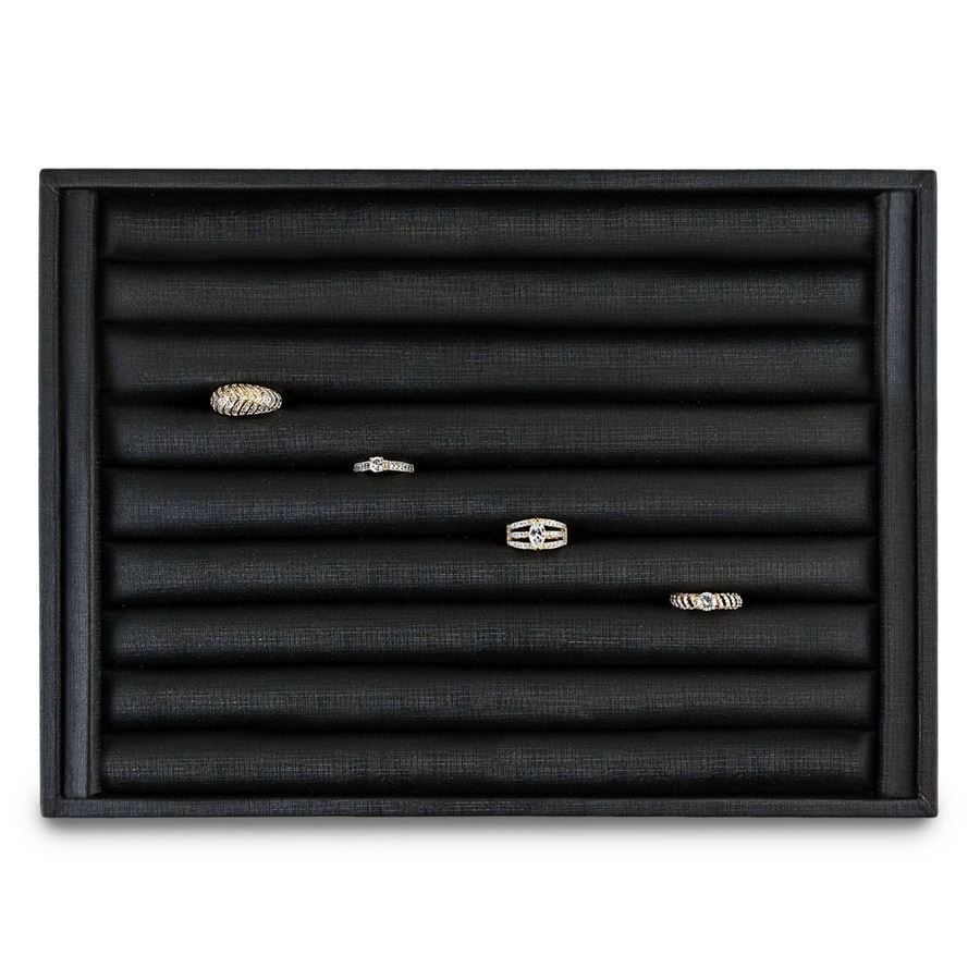 Bandeja Expositora Para Anéis- 9 Roletes 21,5x29,5x3,3 cm Dunny Preto