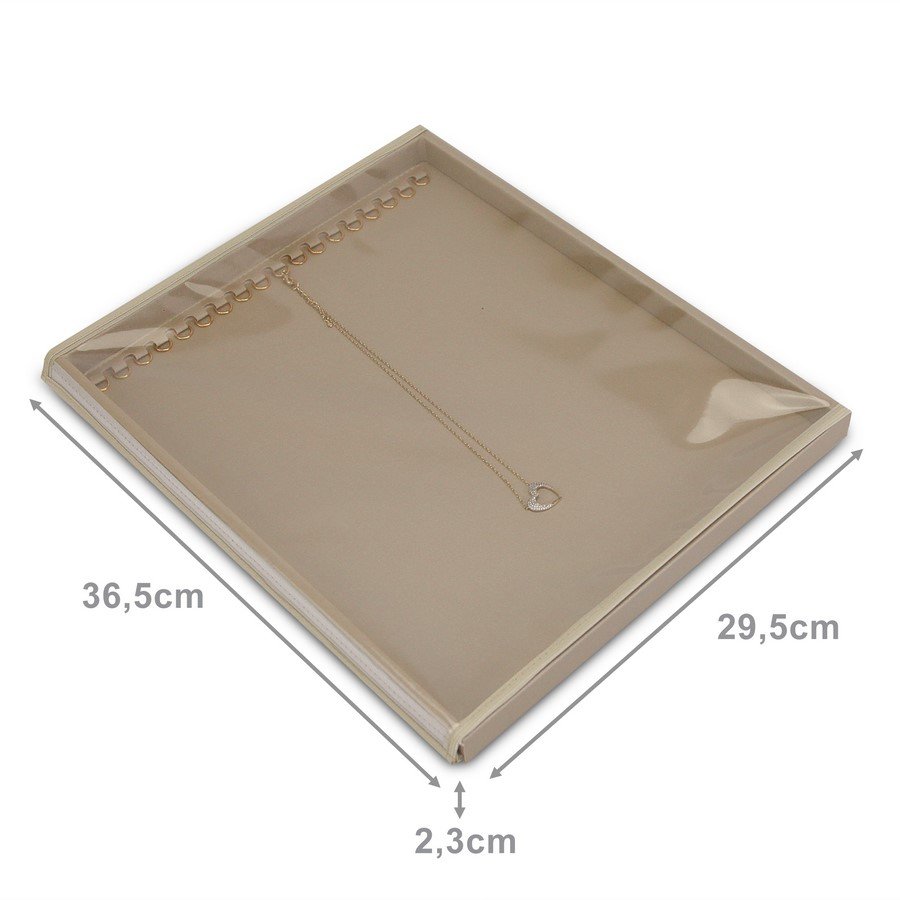 Bandeja Expositora Para Correntes 29,5x36,5x2,3 cm Dunny Champagne