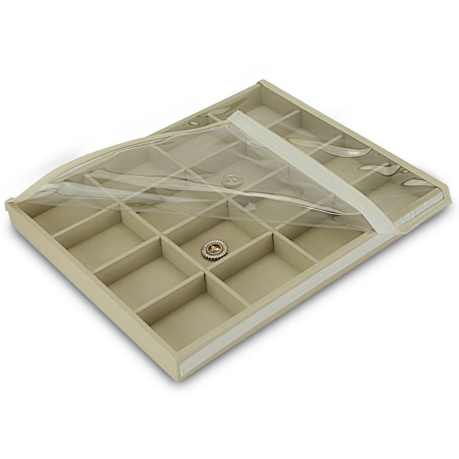 Bandeja Expositora Para Joias-16 Espaços 29,5x36,5x3,3 cm Dunny Champagne