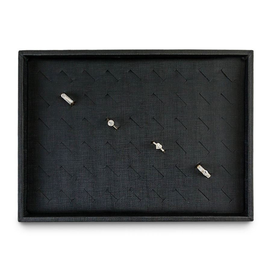 Bandeja Expositora Para Anéis 21,5x29,5x3,3 cm Dunny Preto