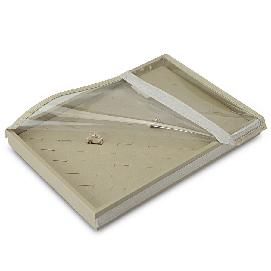 Bandeja Expositora Para Anéis 21,5x29,5x3,3 cm Dunny Champagne