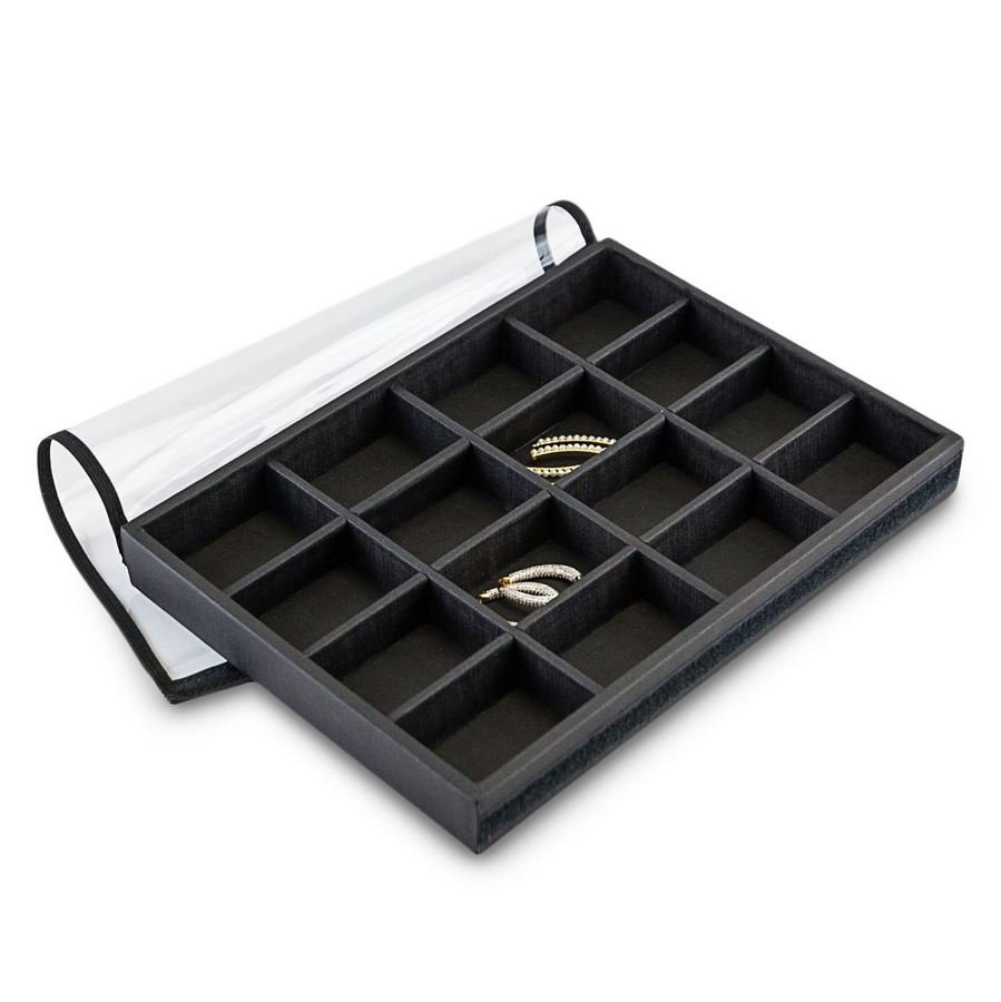 Bandeja Expositora Para Joias 21,5x29,5x3,3 cm Dunny Preto