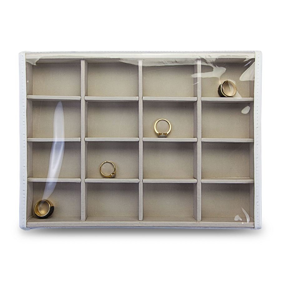 Bandeja Expositora Para Joias 21,5x29,5x3,3 cm Dunny Off White
