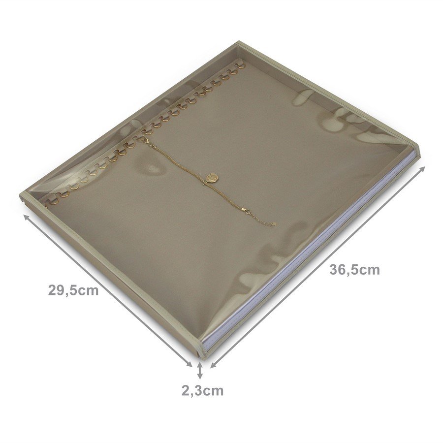 Bandeja Expositora Para Pulseiras -29,5x36,5x2,3 cm Dunny Champagne