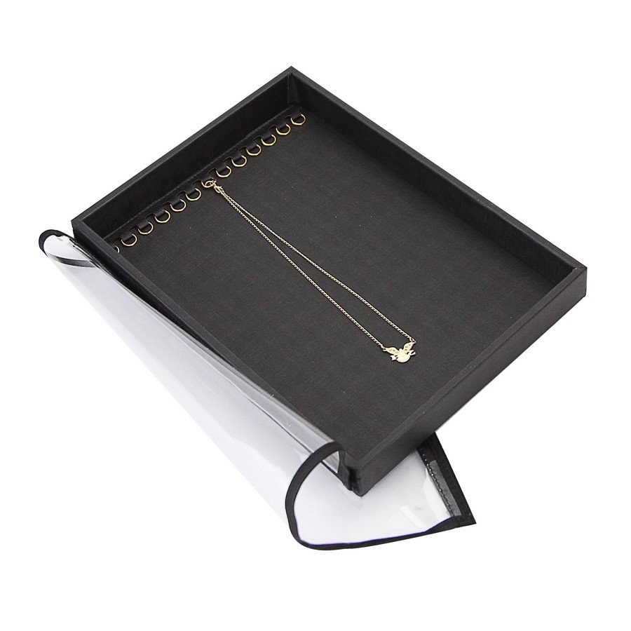 Bandeja Expositora Média Para Correntes 21,5x29,5x3,3 cm Dunny Preto