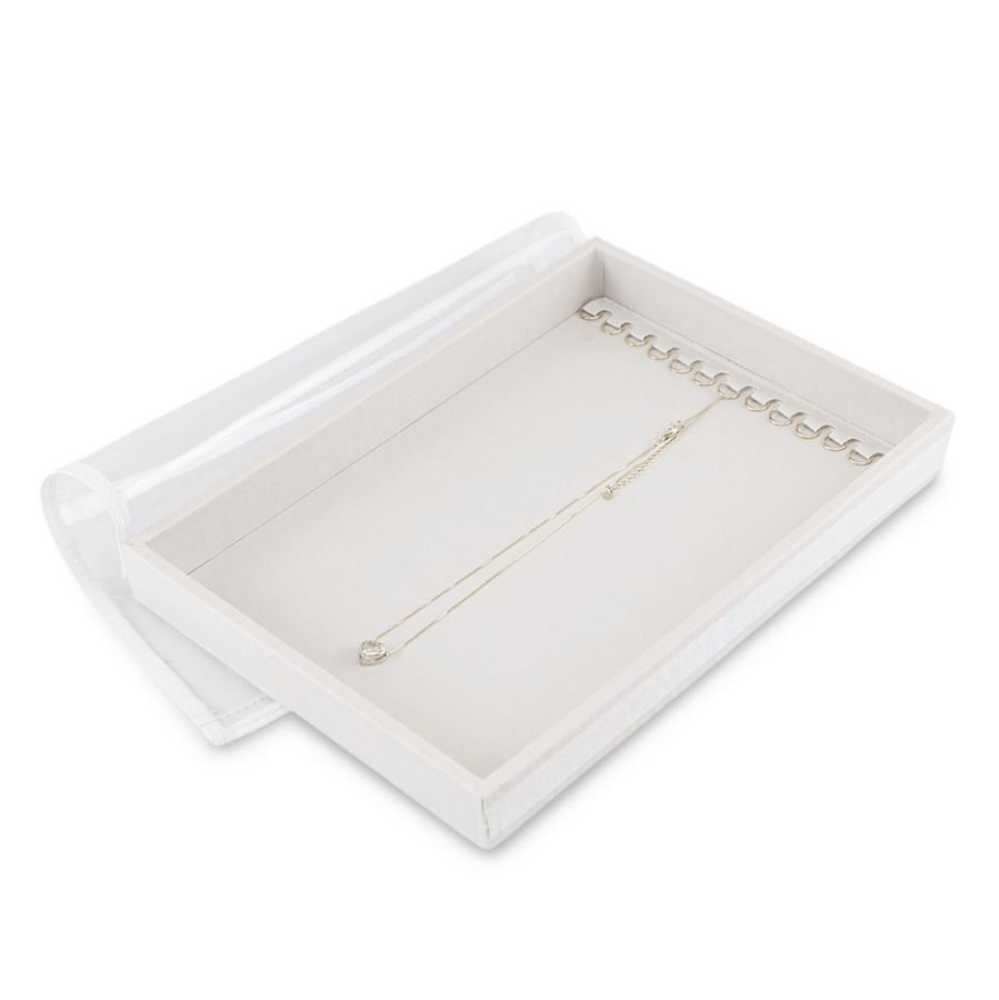 Bandeja Expositora Média Para Correntes 21,5x29,5x3,3 cm Dunny Off White