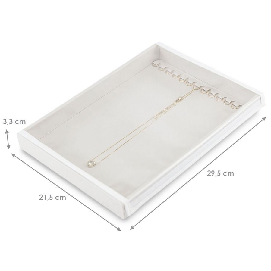 Bandeja Expositora Média Para Correntes 21,5x29,5x3,3 cm Dunny Off White