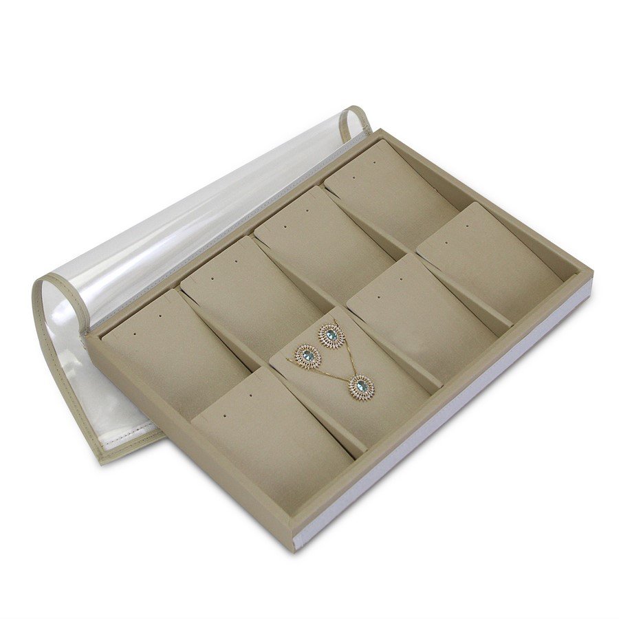 Bandeja Expositora Para Joias com cartelas 21,5x29,5x3,3 cm Dunny Champagne