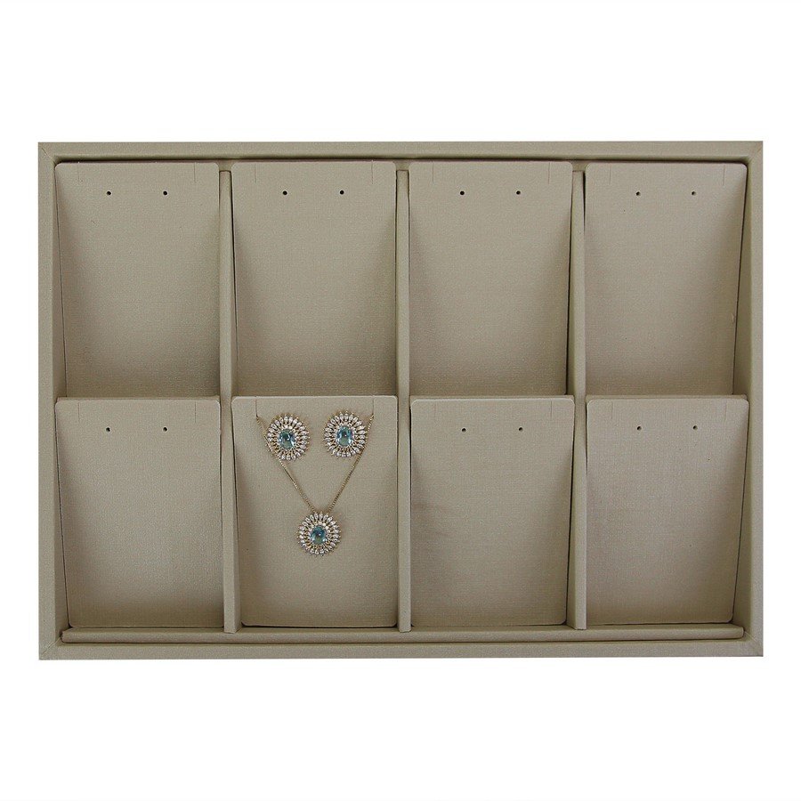 Bandeja Expositora Para Joias com cartelas 21,5x29,5x3,3 cm Dunny Champagne