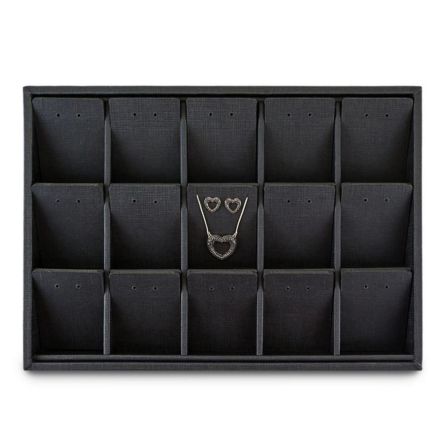 Bandeja Expositora Para Joias 21,5x29,5x3,3 cm Dunny Preto