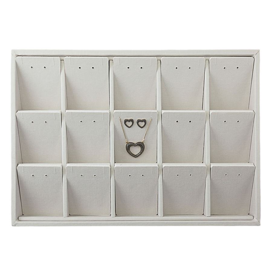 Bandeja Expositora Para Joias 21,5x29,5x3,3 cm Dunny Off White